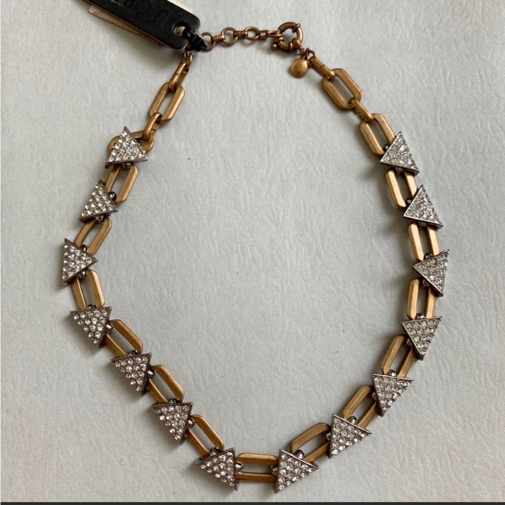 ✨HP✨J.CREW CRYSTAL TRIANGLE NECKLACE